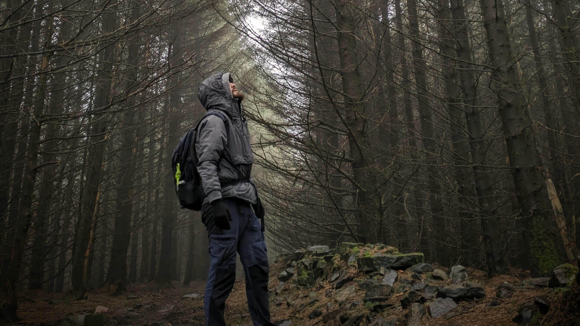 A person on a mindful walk and meditation session in Manchester